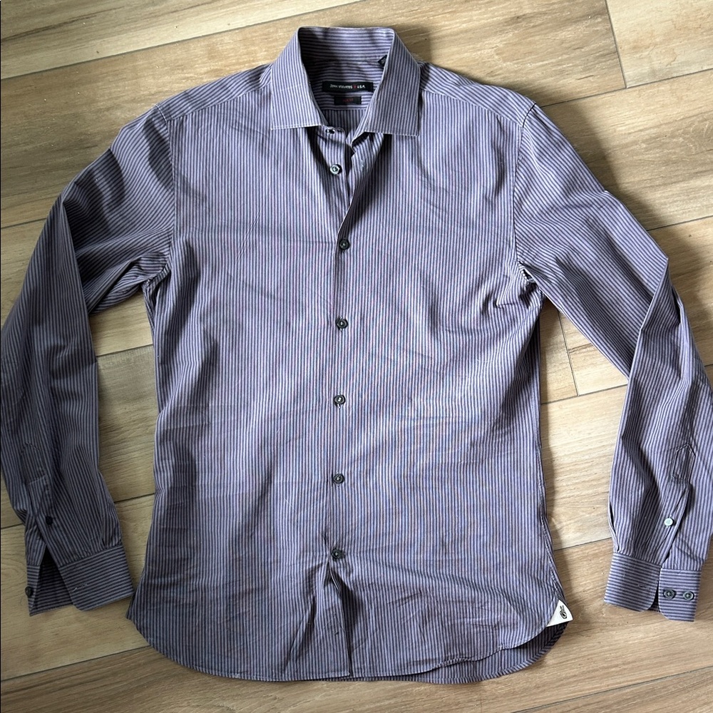 Men's John Varvatos Striped Dress Button-Up Shirt